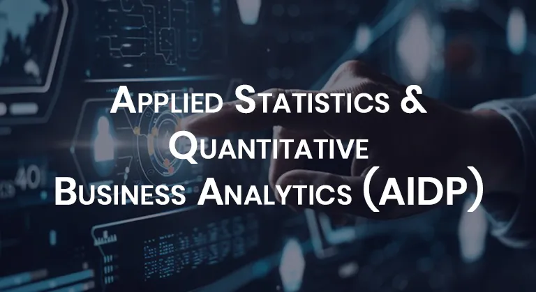 Applied Statistics & Quantitative Business Analytics (AIDP)